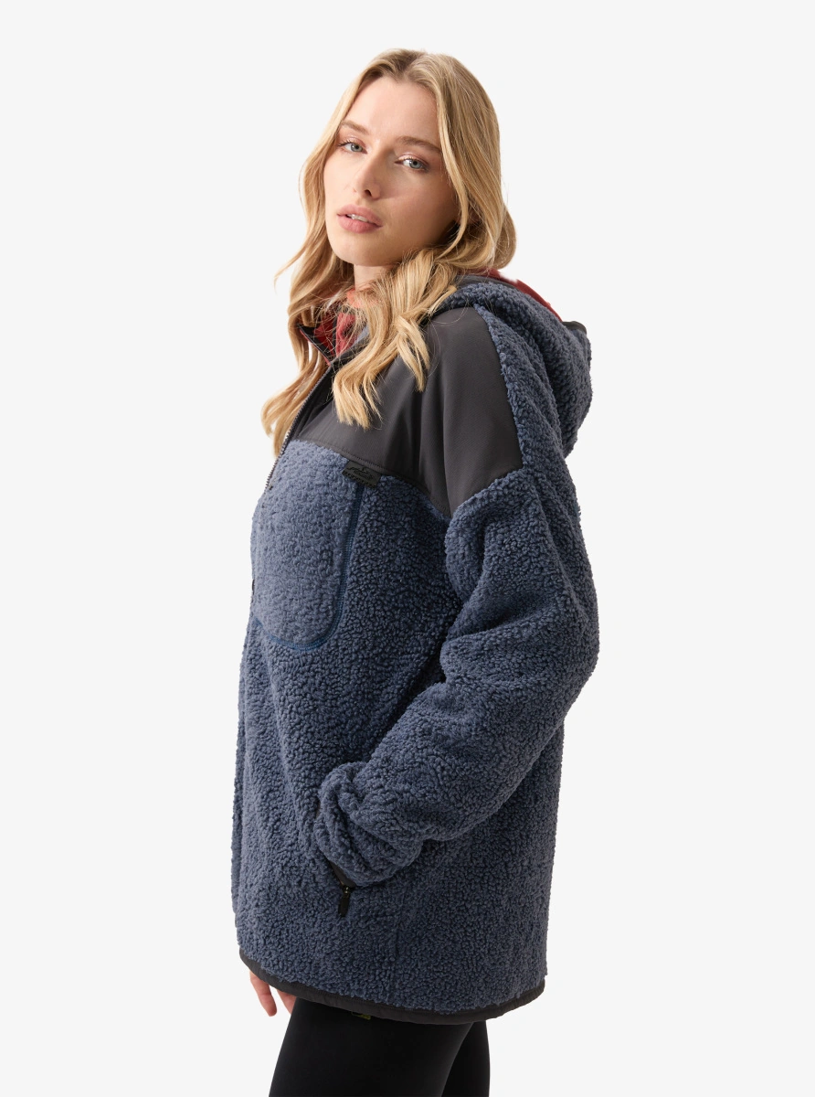 Unisex Termal Polar Ceket 20001 - Mavi Mavi
