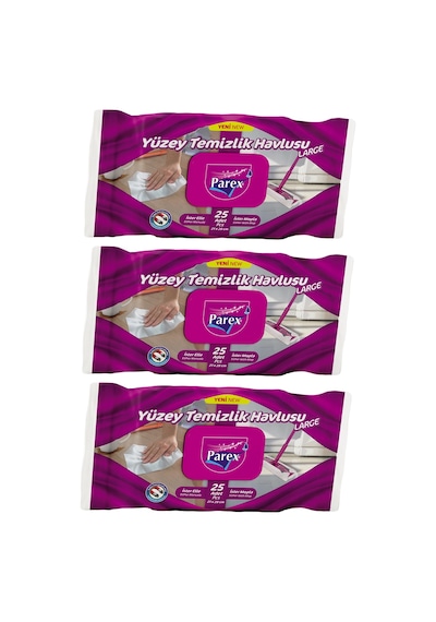 25 Li Yüzey Temizlik Havlusu Large Üçlü Paket Diğer