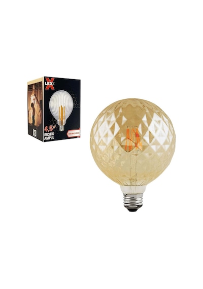 Ayt Ledx Gds-95 Kırılmaz Gövde 4,5 Watt Rustik Ampul Dekoratif Lamba Aydınlatma