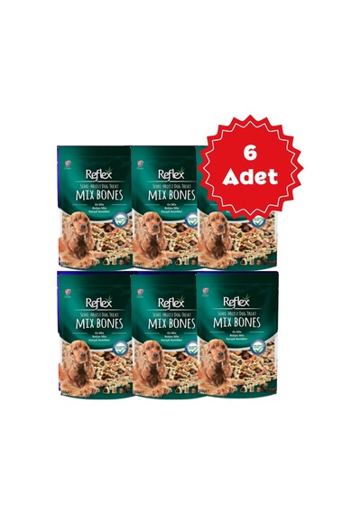Reflex Karışık Kemikler Yarı Yumuşak Köpek Ödül Maması 150gr X 6 Adet