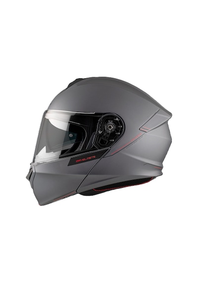 Mt Genesis FU935SV Solid A2 Matt Titanium Çene Açılır Motosiklet Kaskı Gri