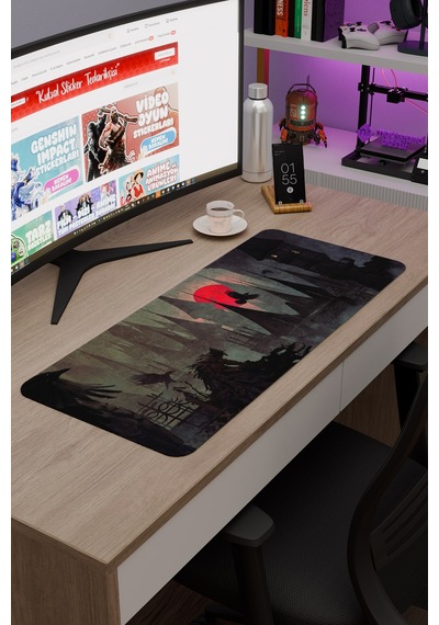 Bloodborne Kaymaz Dikişli Kauçuk Oyuncu Mousepad V3 - 70x30 Xl Gaming Mouse Pad Fare Altlığı