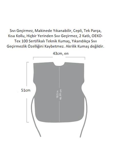 Yorni 3-6 Yaş Zoo Kısa Kollu Sıvı Geçirmez Çocuk Önlük Makinede Yıkanabilir, Boya, Oyun Ve Yemek Zamanı Beyaz