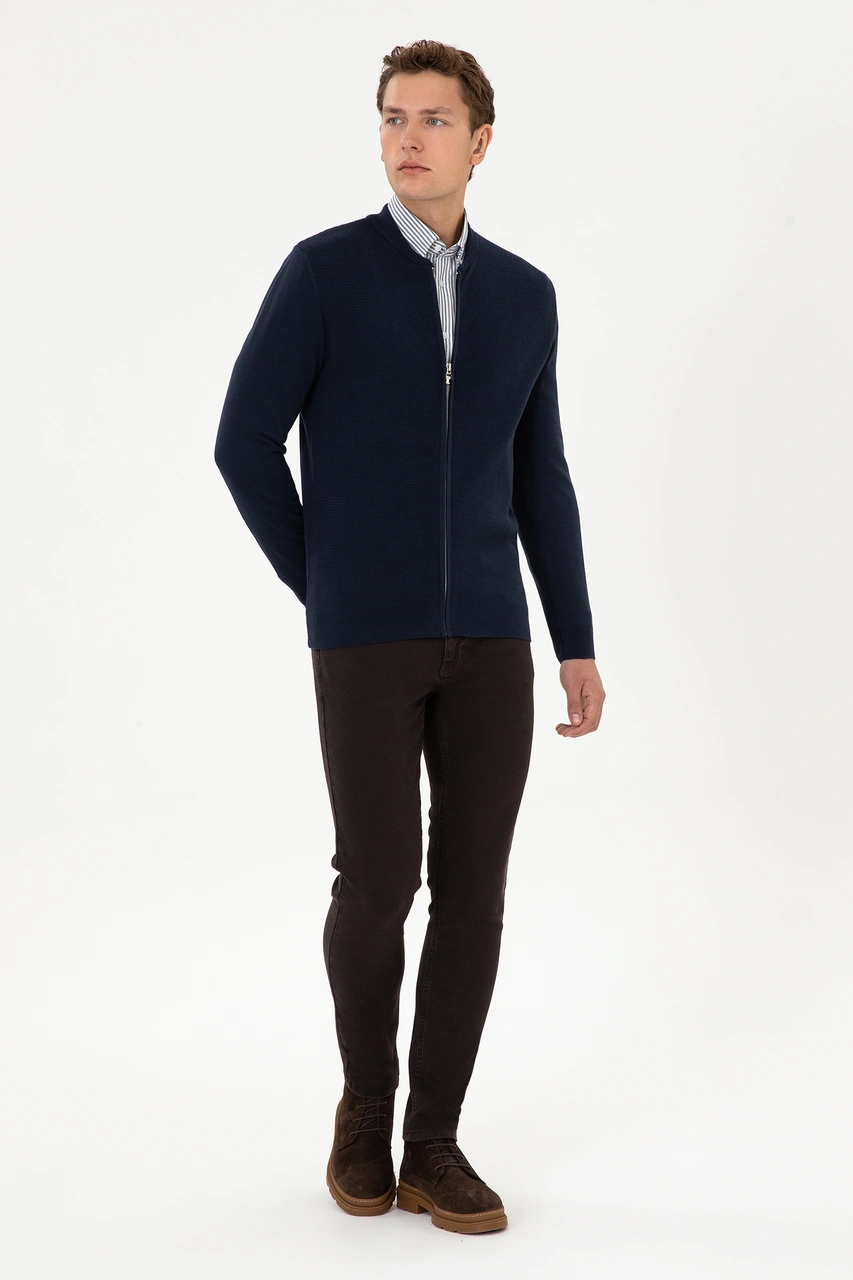 U.s. Polo Assn. Erkek Lacivert Hırka Triko 50307813-vr033 Lacivert