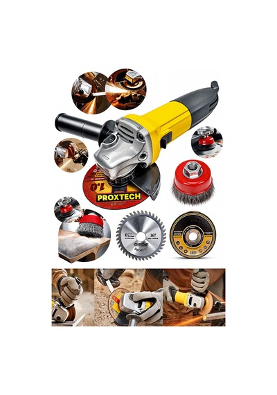 Full Set Metal Şanzuman Bakır Sargılı Bhd Avuç Içi Taşlama Demir Metal Kesme Makinesi Sprel 115 Mm