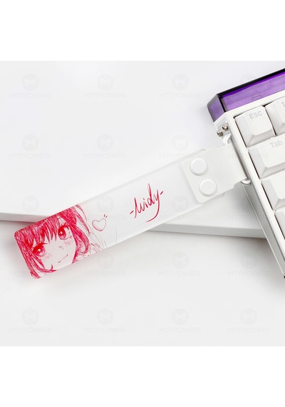 Özel Klavye Kurdelesi Akrilik Yarı Saydam Klavye Askısı Strap Klavye Aksesuarı
