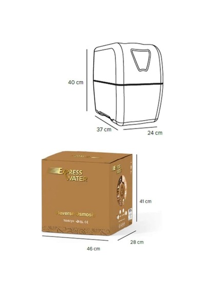 Perlotus Expres 5 Aşamalı Tezgah Altı Su Arıtma Cihazı Pompalı 60 Psı Basınç Düşürücülü 8 Litre