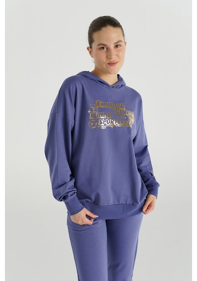 Hummel Albına Oversıze Hoodıe 922135-9963 Mor