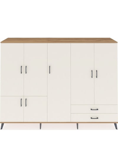 Hyperion Dolap 12 Raflı 2 Çekmeceli 7 Kapaklı 220x44x163 Çam-ayta Çam-aytaşı