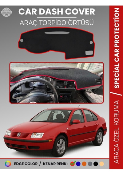 Volkswagen Jetta 1997-2003 Torpido Örtüsü Ön Panel Torpido Koruma Tam Uyum Çatlamayı Önler - 315 Stiloto