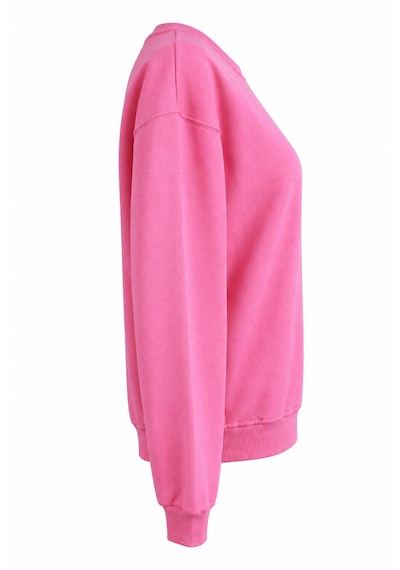 Trender O Yaka 3 İp Pembe Kadın Sweatshirt 27kdt1000011