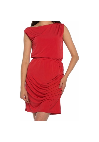 Bulalgiy Kadın Kırmızı Jersey Elbise - Bga050499