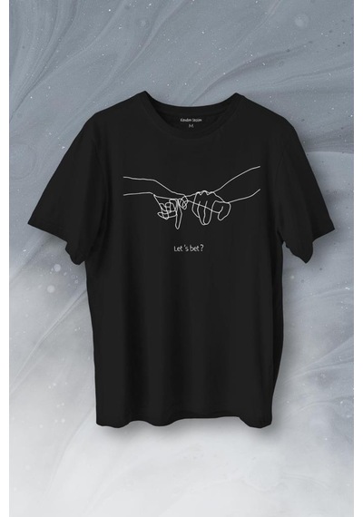 İddia Sevgili Minimal Baskılı Tişört Unisex T-shirt 001