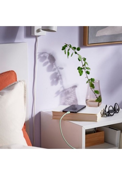 Ikea Sıttbrunn Usb-c - Usb-c Kablo, Açık Yeşil, 1.0 M