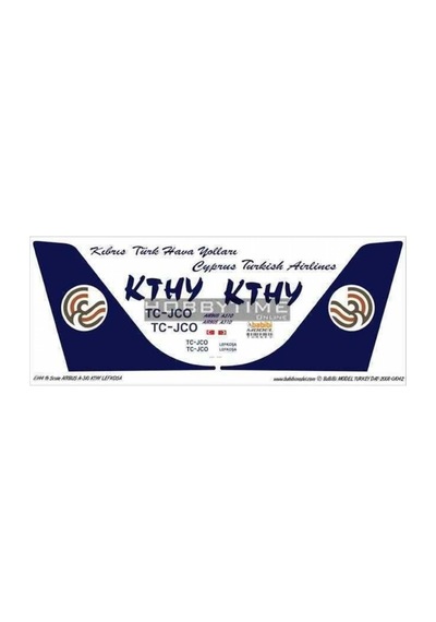 Babibi Dat01042 1/144 Ölçek, Kthy, Airbus A310, Lefkoşa, Dekal Çıkartma