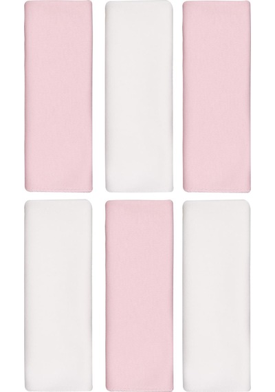 Civil Baby 6lı Düz 29x29 CM Ağız Bezi Ve Mendili - Ekru Standart Ekru-pembe