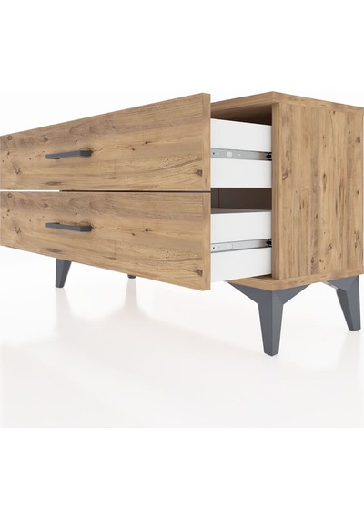 Arges Şifonyer 2 Çekmeceli 88x30x48 Çam-çam Çam