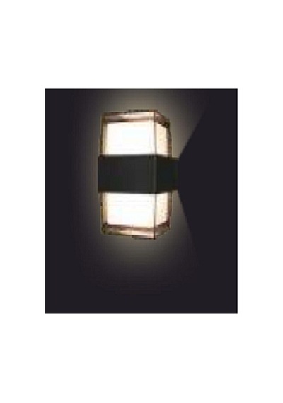 Astec Ct-7047 Çift Yönlü Prizma Bora Led Aplik 10w Gün Işığı 3200k Iç Mekan Ve Dış Mekan Siyah