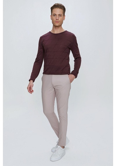 Efor P 1077 Slim Fit Gri Spor Pantolon Gri