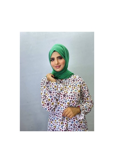 Aldaiyr Hijab Kadın Bambu Kraş Yeşil001