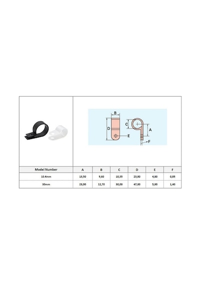 Koodmax 25 Adet 30mm R Tipi Plastik Kelepçe Klips - Kablo Toplayıcı - Vida Çivi Tipi - Siyah