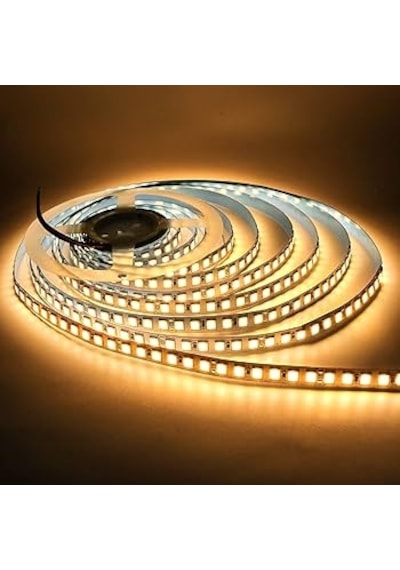 5 Metre 240 Led/m Şerit Led Hortum 3000k Gün Işığı Beyaz Kendinden Yapışkanlı Güçlü Smd2835 12v Dc Ip20