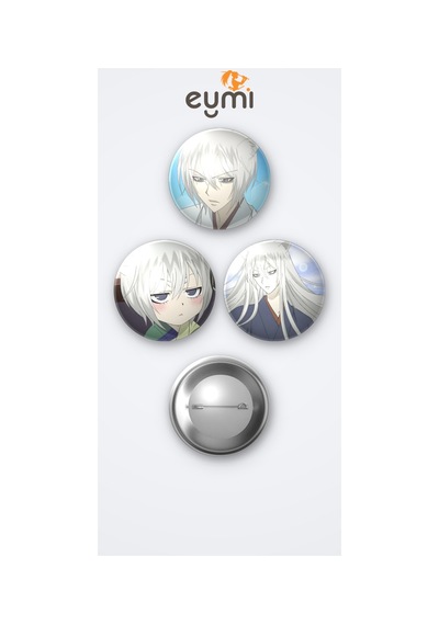 Kamisama Kiss Animesi Tomoe 3'lü Metal Rozet Seti 58mm İğneli Buton Çanta Yaka Rozeti Çok Renkli