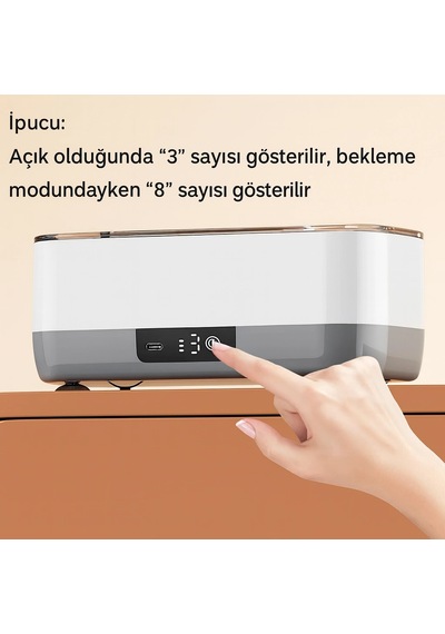 Dailytech Ultrasonik Gözlük Temizleme Cihazı Takı Saat Lens Derin Temizlik Makinesi