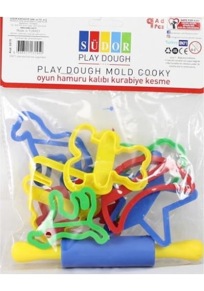 Südor S015 Oyun Hamuru Kalıbı Merdane + 8 Büyük Şekil
