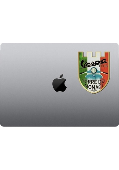 Vespa Club 10x8 Cm Motorsiklet Kask Laptop Ve Oto Sticker