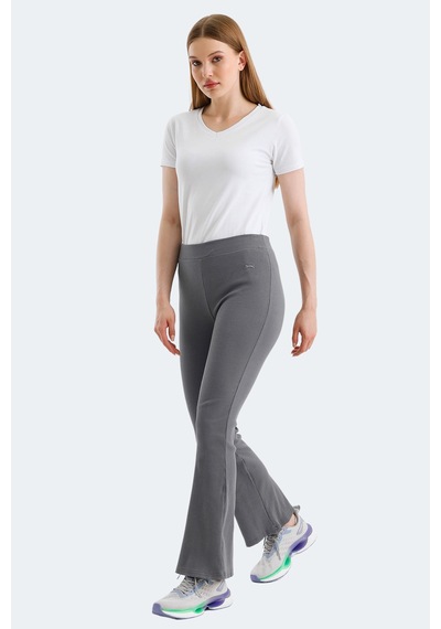 Slazenger Knoxy 2 Li Set Kadın Eşofman Altı Siyah - Koyu Gri