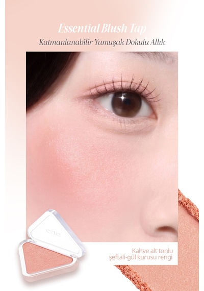 Clio Katmanlanabilir Yumuşak Dokulu Işıltılı Bitiş Sunan Allık Essential Blush Tap S202 Almond Rose