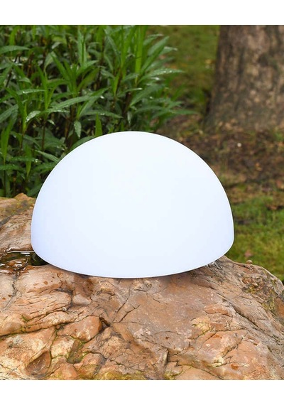 Orbis Solar Yuvarlak Bahçe Lambası - 30 Cm Beyaz