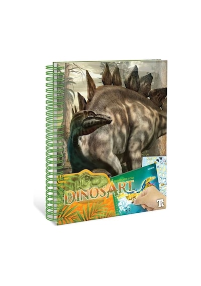 Dinosart-15204 Small Creative Book - Velvet Art 8 Lı