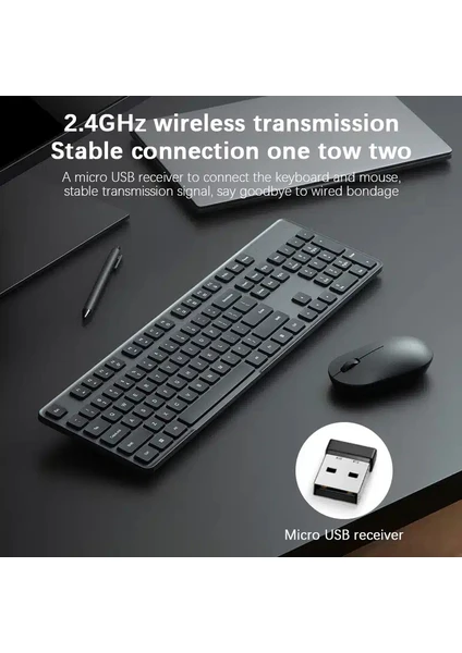 Xiaomi Kablosuz Klavye Ve Fare Seti 3 Versiyon3 Wxjs03ym 2.4ghz Soft Keycap Lightweight