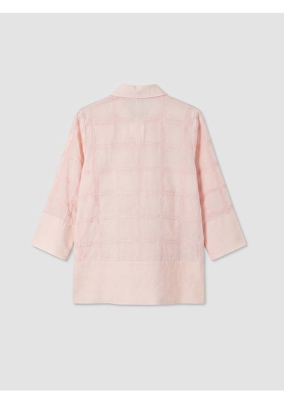 Lcw Everyday Pembe Kare Nakışlı Kadın Gömlek