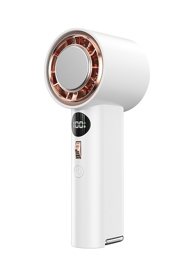 Wiwu Wi-fs016 Dijital Led Göstergeli Soğutucu El Fanı Beyaz