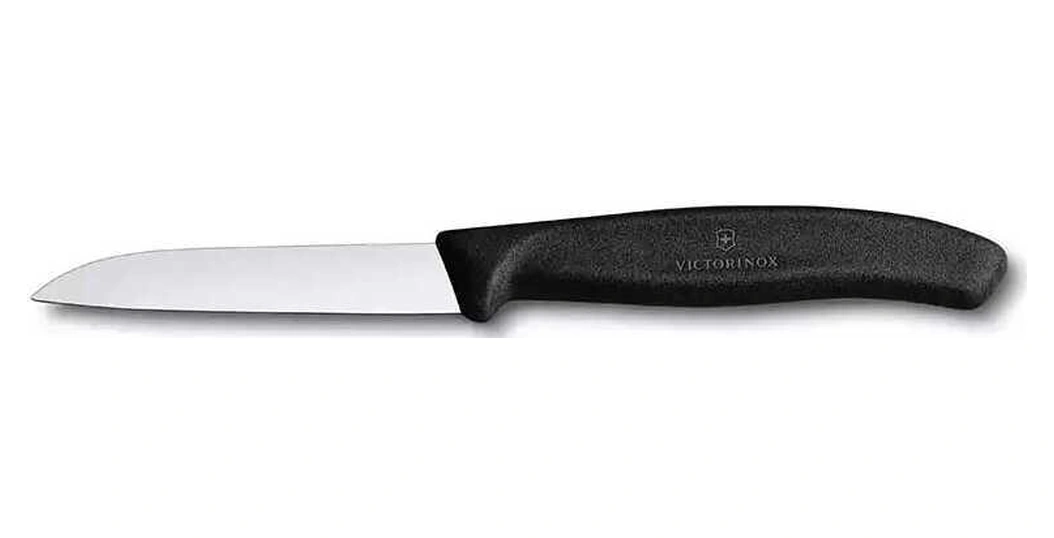 Victorinox 2li Set 11 Cm Tırtıklı - 8 Cm Düz Sebze Meyve Bıçağı Siyah