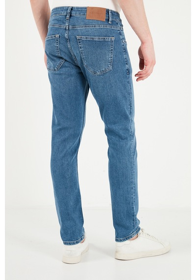 Buratti Pamuklu Normal Kalıp Jeans Erkek Kot Pantolon 2203c50parma Mavi
