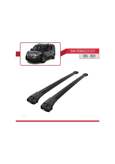 Ram Promaster City 2015-2022 Arası İle Uyumlu Ace-1 Ara Atkı Tavan Barı Siyah
