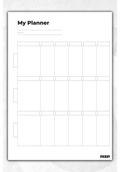 Zamansız Çok Amaçlı Günlük Haftalık Aylık Planlayıcı - A4 Ebat Yapılacaklar - 30 Yaprak - Planner - 1446 Çok Renkli