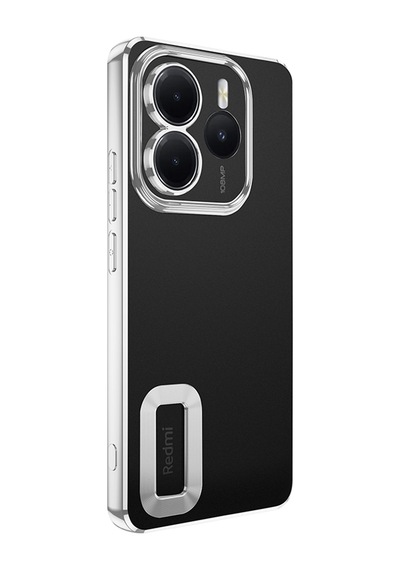 Xiaomi Redmi Note 14 5g Kılıf Kamera Lens Korumalı Logo Gösteren İnce Hafif Pazarplus Siyah