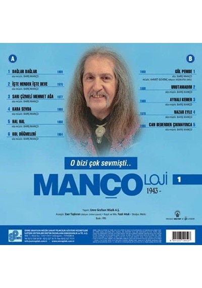 Barış Manço Mançoloji 1 Plak Diğer