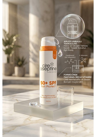 Airless Günes Koruyucu Vücut Spf 50+ Sun Protect 200 Ml