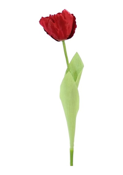 Yapay Tekli Lale Dal Kırmızı
