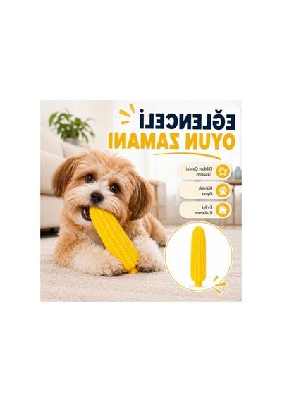 Sesli Mısır Isırma Oyuncağı, Köpek Ve Kedi İçin Çiğneme