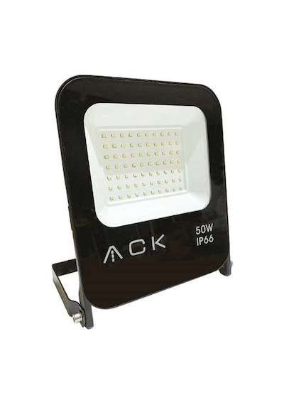 Ack At61 05032 50w Smd Led Projektör Beyaz Işık Siyah Kasa