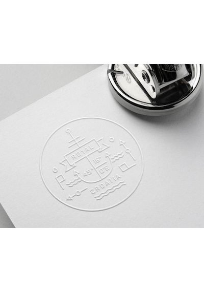 Soğuk Damga Kabartma Mühür Kişiye Özel Logo Tasarım Kutulu