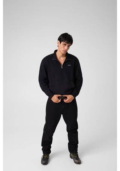 Guess Guess Jeans Yarım Fermuarlı Erkek Sweatshirt M6bq04k5405 Siyah