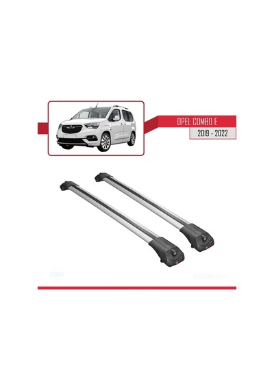 Opel Combo E 2019-2022 Arası İle Uyumlu Ace-1 Ara Atkı Tavan Barı Gri
